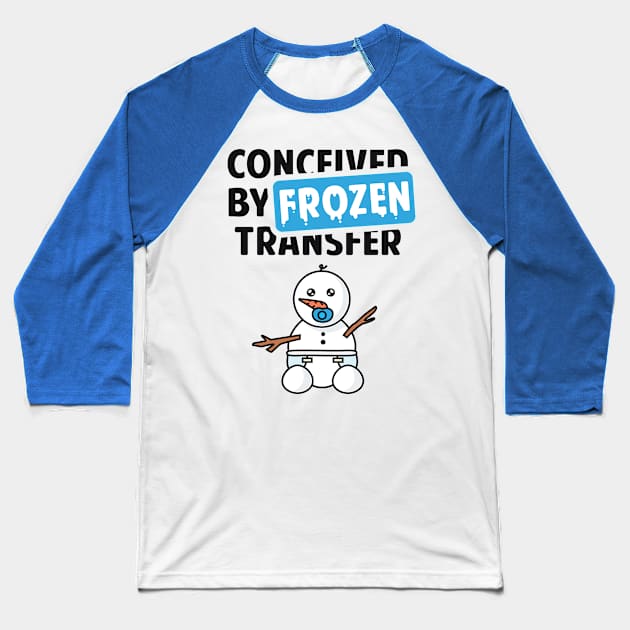 Conceived by Frozen Transfer Baseball T-Shirt by DiverseFamily